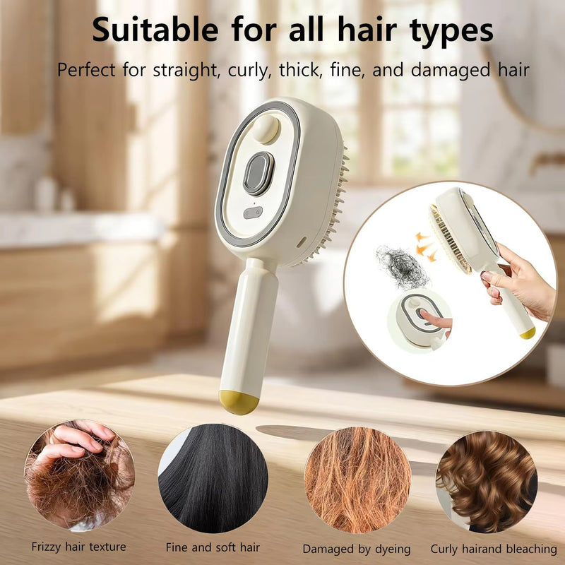 Steam Brush | Rechargeable Detangling Tool with Oil