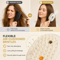 Steam Brush | Rechargeable Detangling Tool with Oil