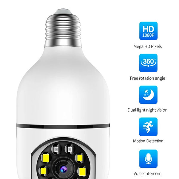 HD Smart Bulb Security Camera