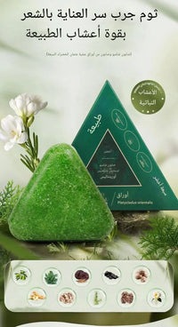 Natural Herbal Seven Green Shampoo-Tree Of Life Leafs & Osmal Herb (120g) |  شامبو 